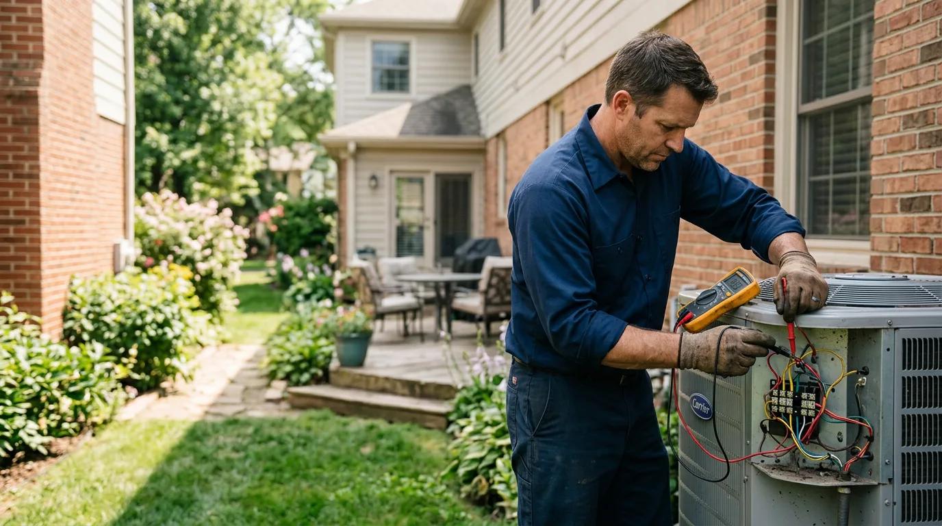 HVAC technician working near Ducor, CA
